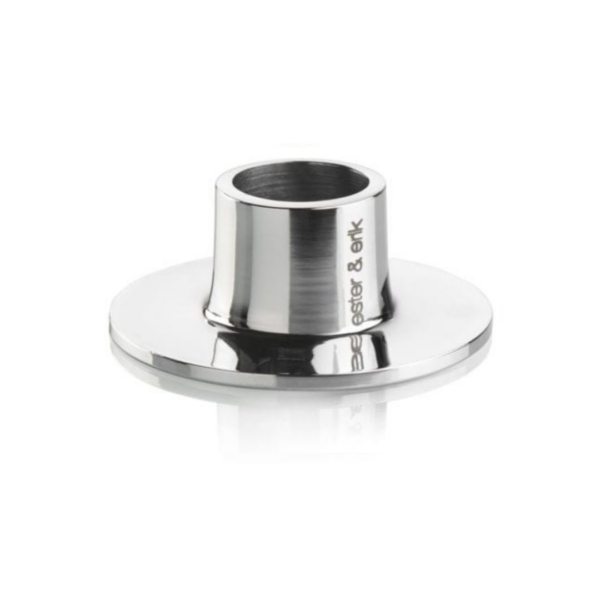 Ester & Erik houder D6 shiny silver (2stuks)