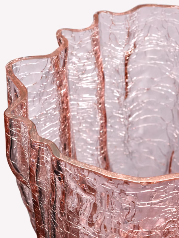 Crackle vase Pink 27cm - Afbeelding 3